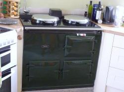 2 Oven Aga Re-Enamelled in Brittish Racing Green <br>13 Amp Electric <br>Installed in Sommerset