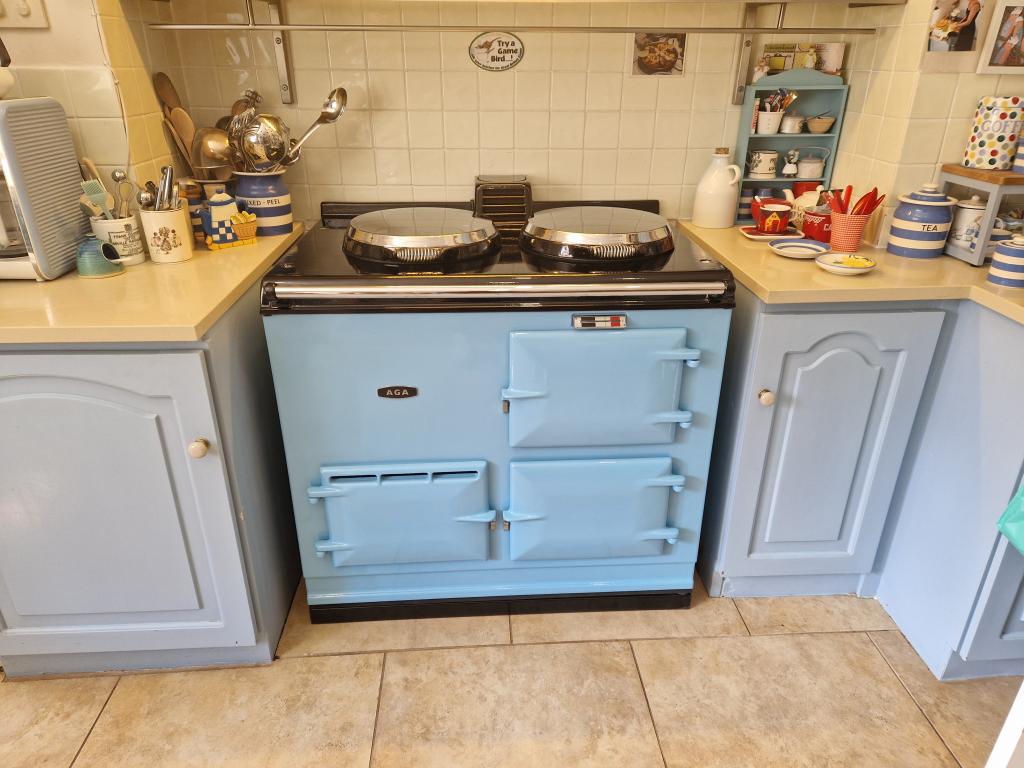 <p>2 Oven Electric Aga in Powder Blue</p><p>Installed in Lower Bryanston</p>